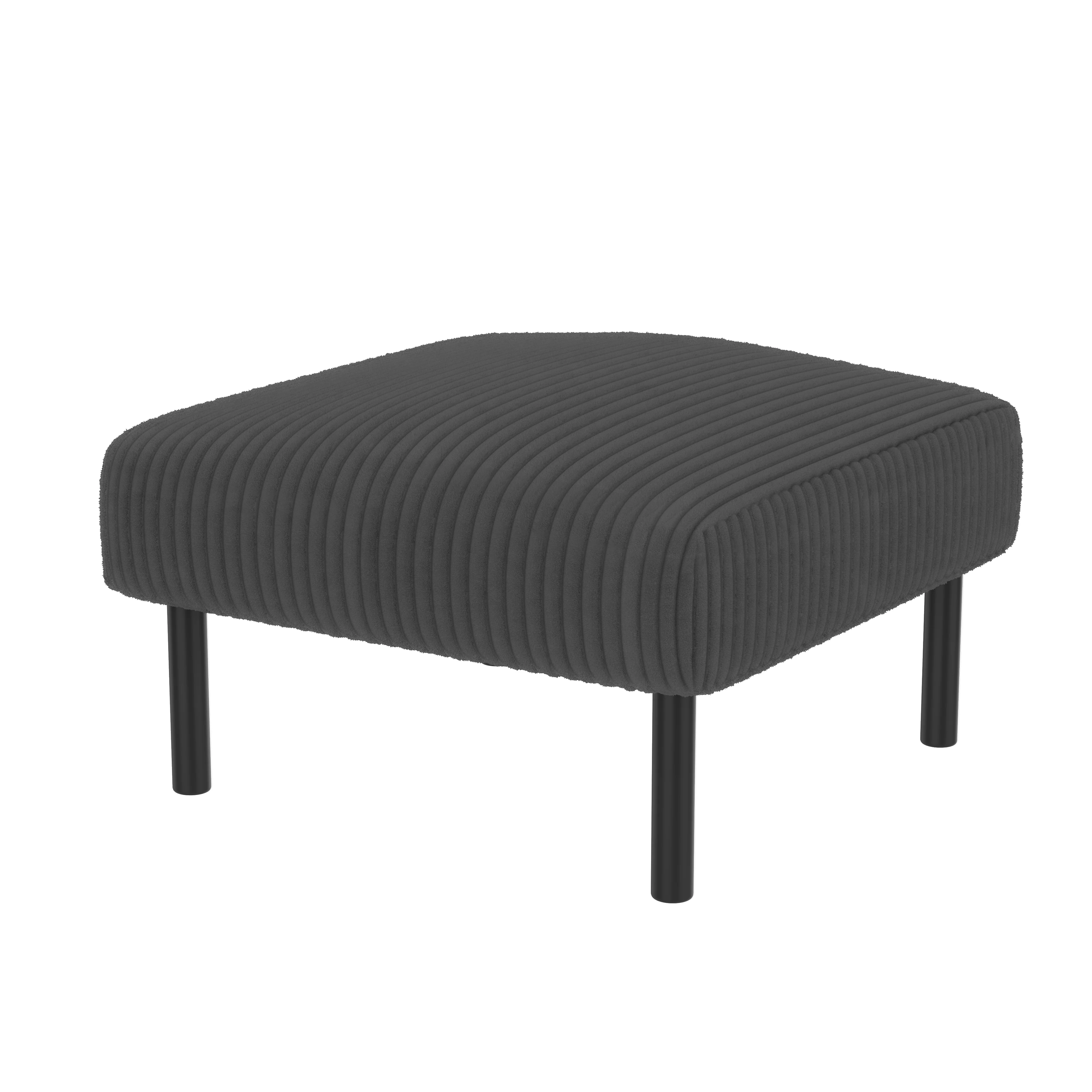 Premium corduroy stool super-soft velour metal frame - Image 9