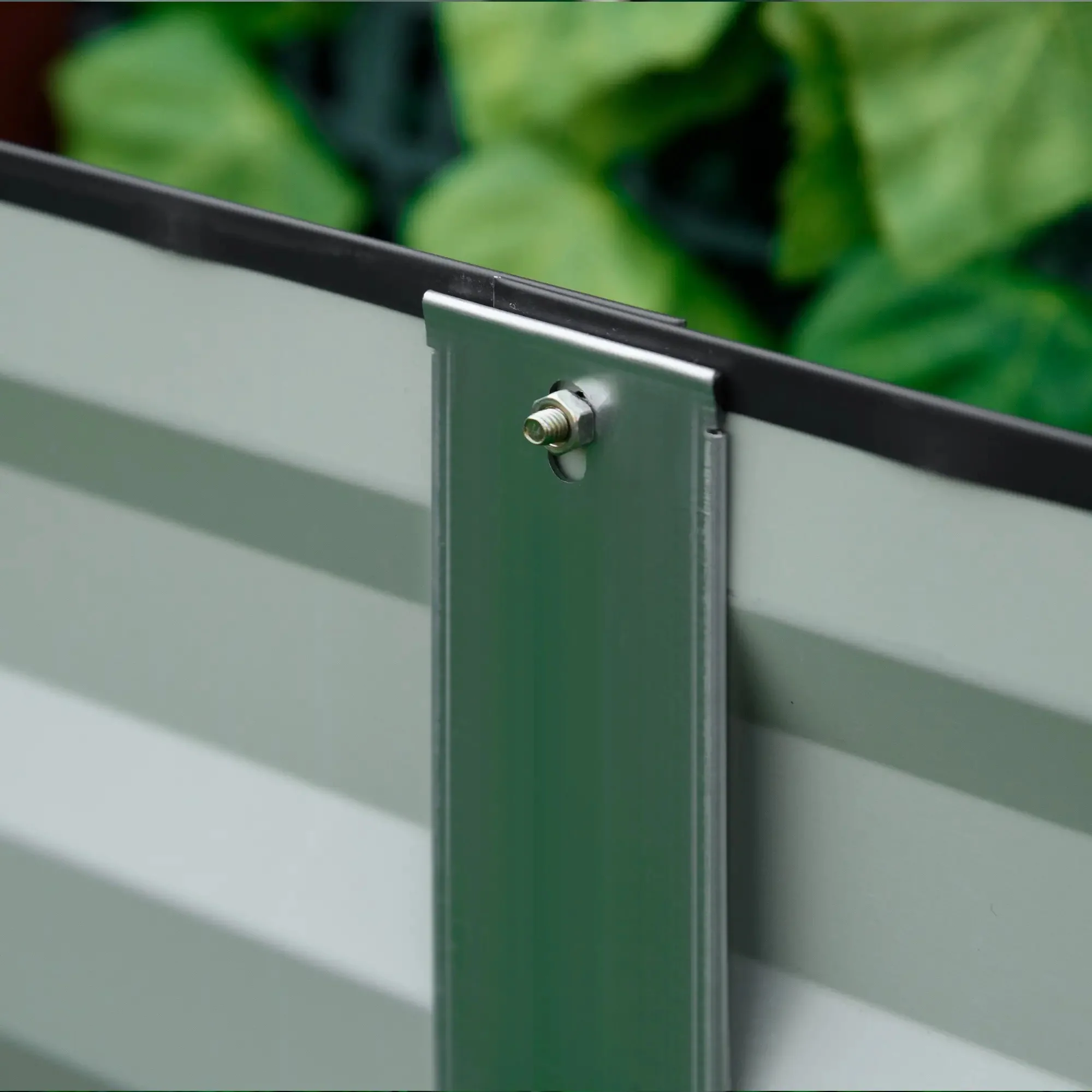 Raised Garden Bed, Open Base Easy Assembly Steel, Grey - Image 5