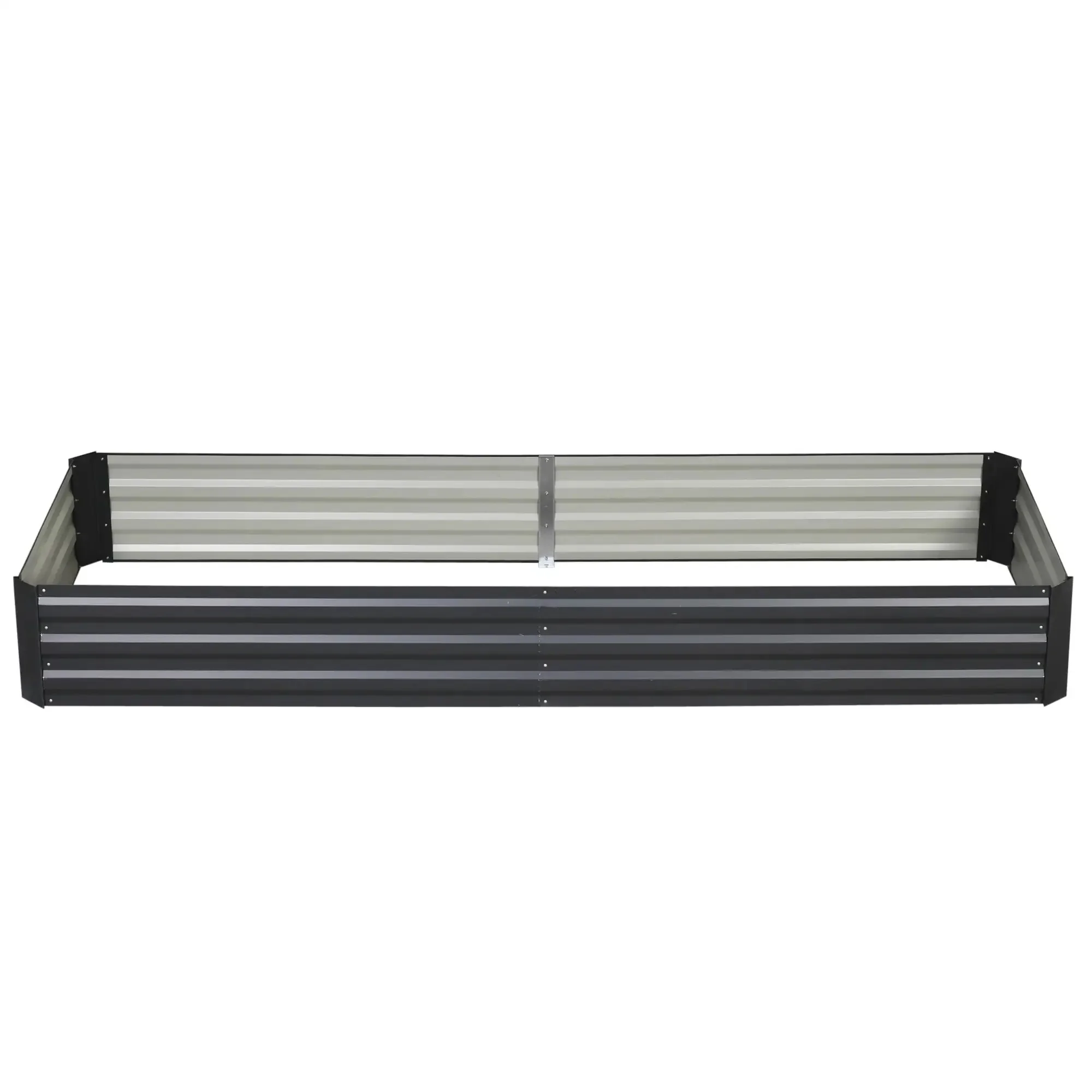 Raised Garden Bed, Open Base Easy Assembly Steel, Grey - Image 8