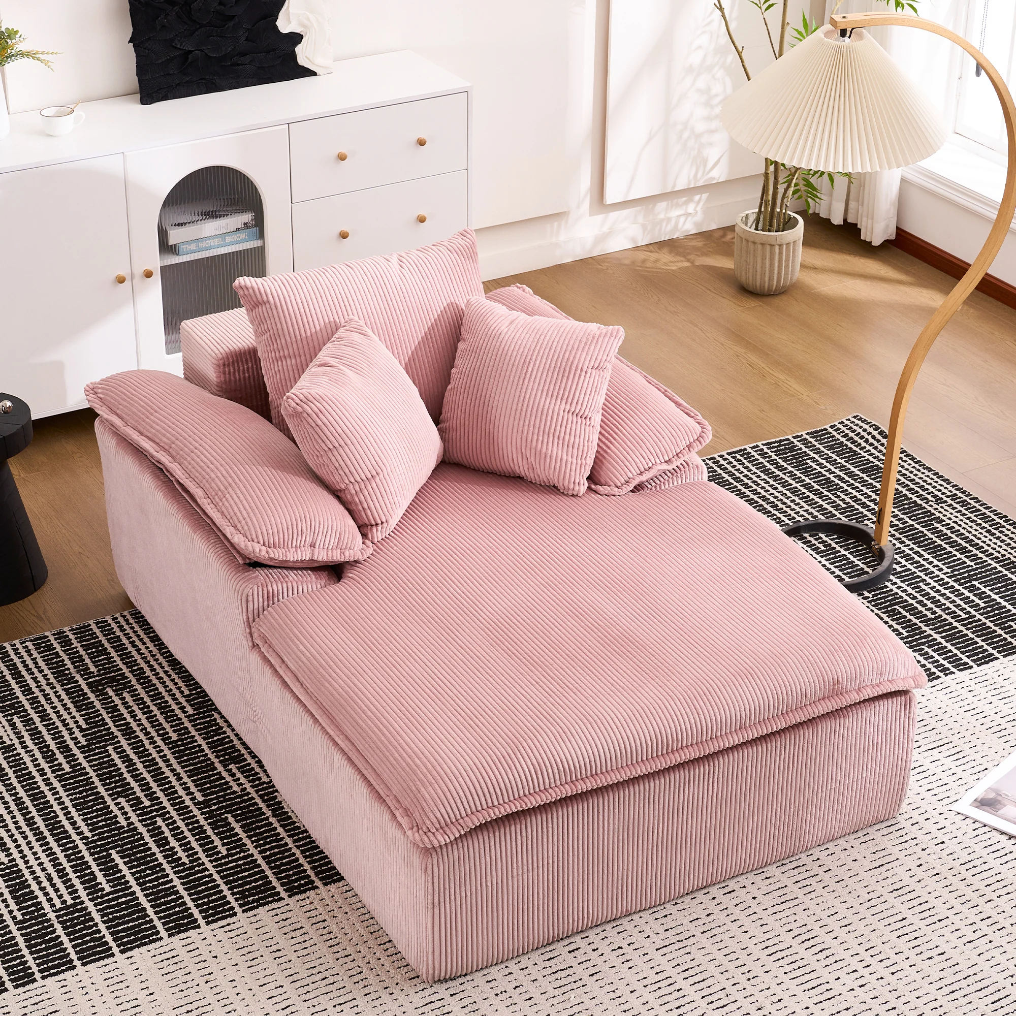 Reclining Sofa 46cm High Frameless Design Wide Armrests - No Assembly - Image 7