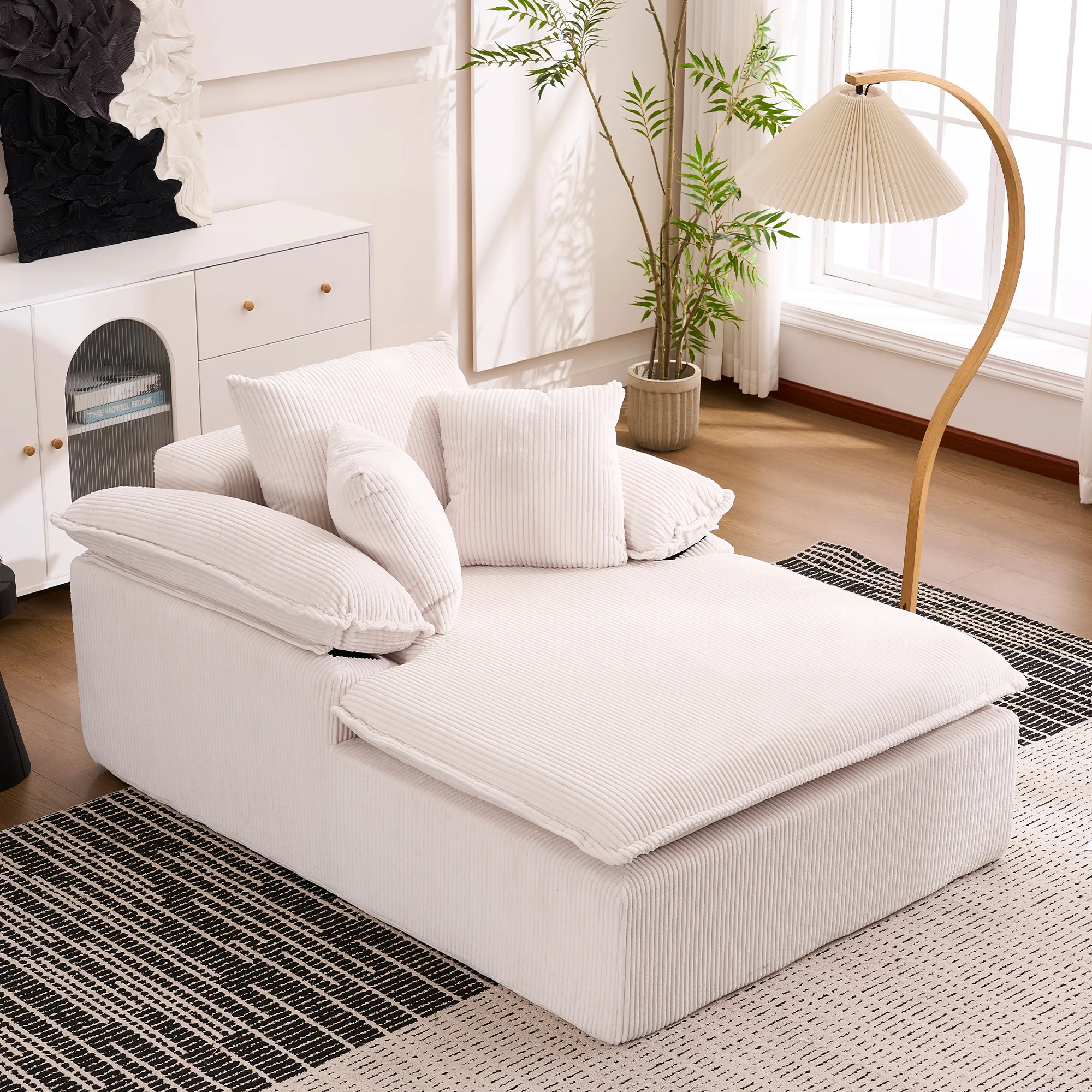 Reclining Sofa 46cm High Frameless Wide Armrests - Image 10