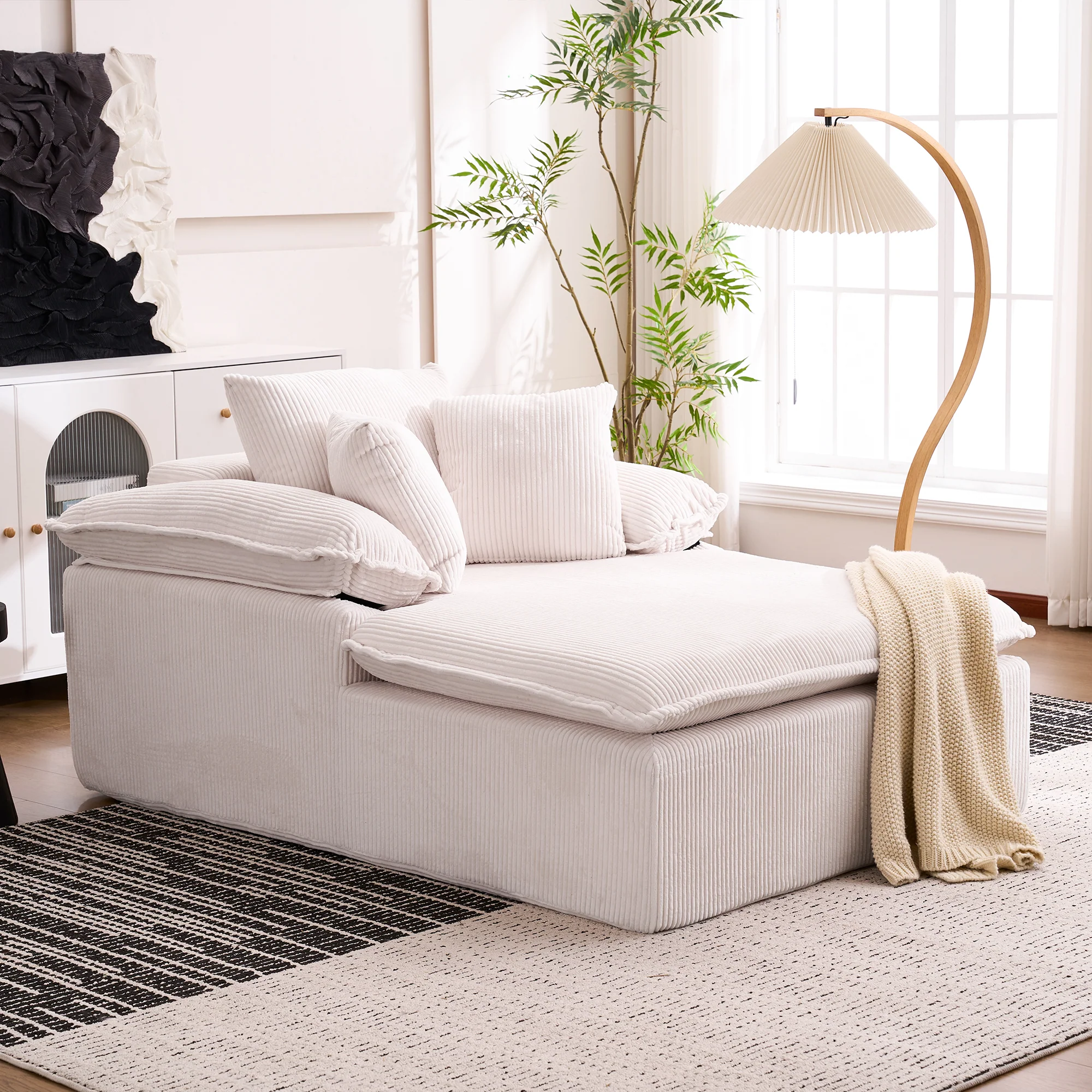 Reclining Sofa 46cm High Frameless Wide Armrests - Image 7