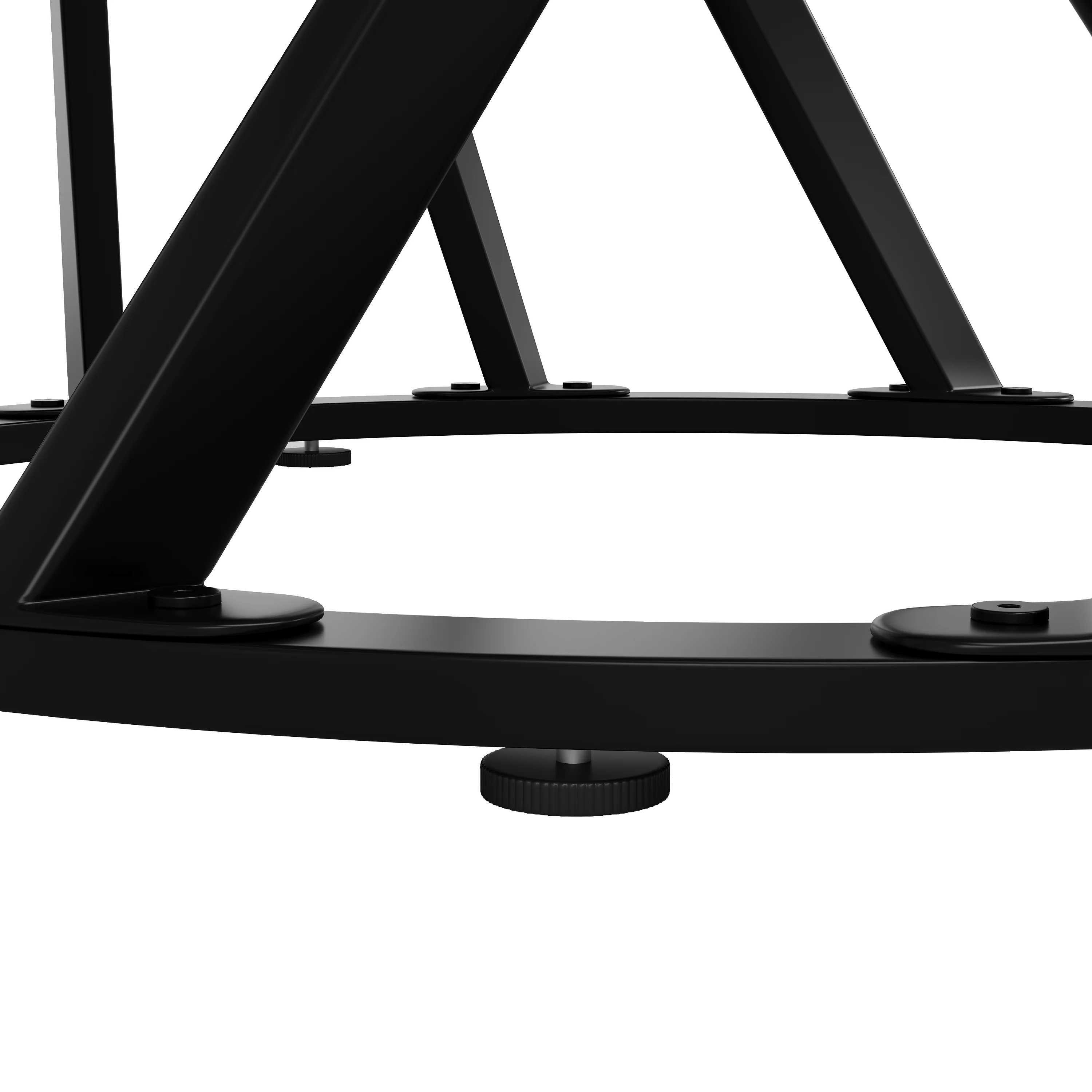 Round Dining Table 80cm for 4 Marbled MDF Top Black Metal Legs - Image 5