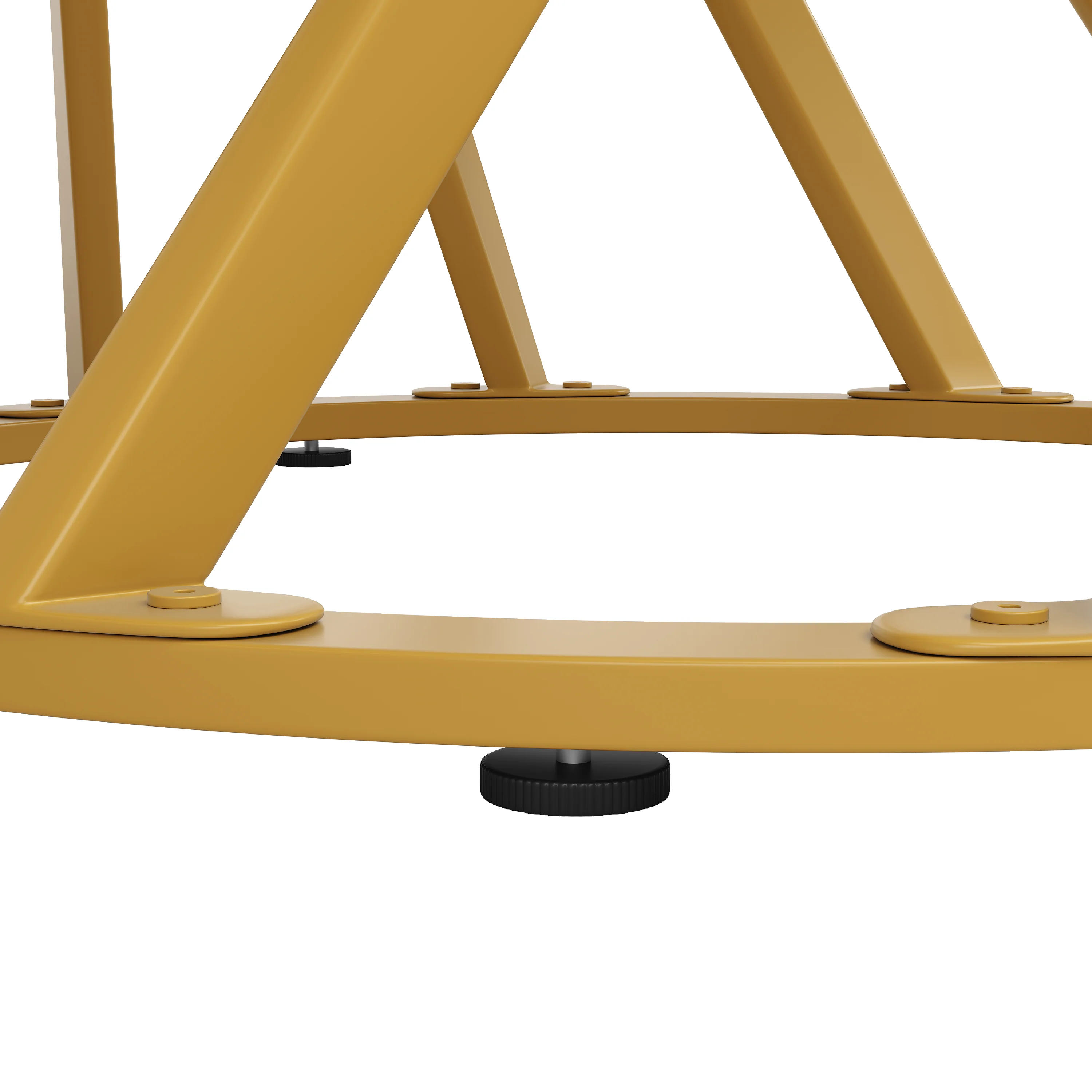 Round Dining Table 80cm for 4 Marbled MDF Top Metal Legs Gold - Image 8