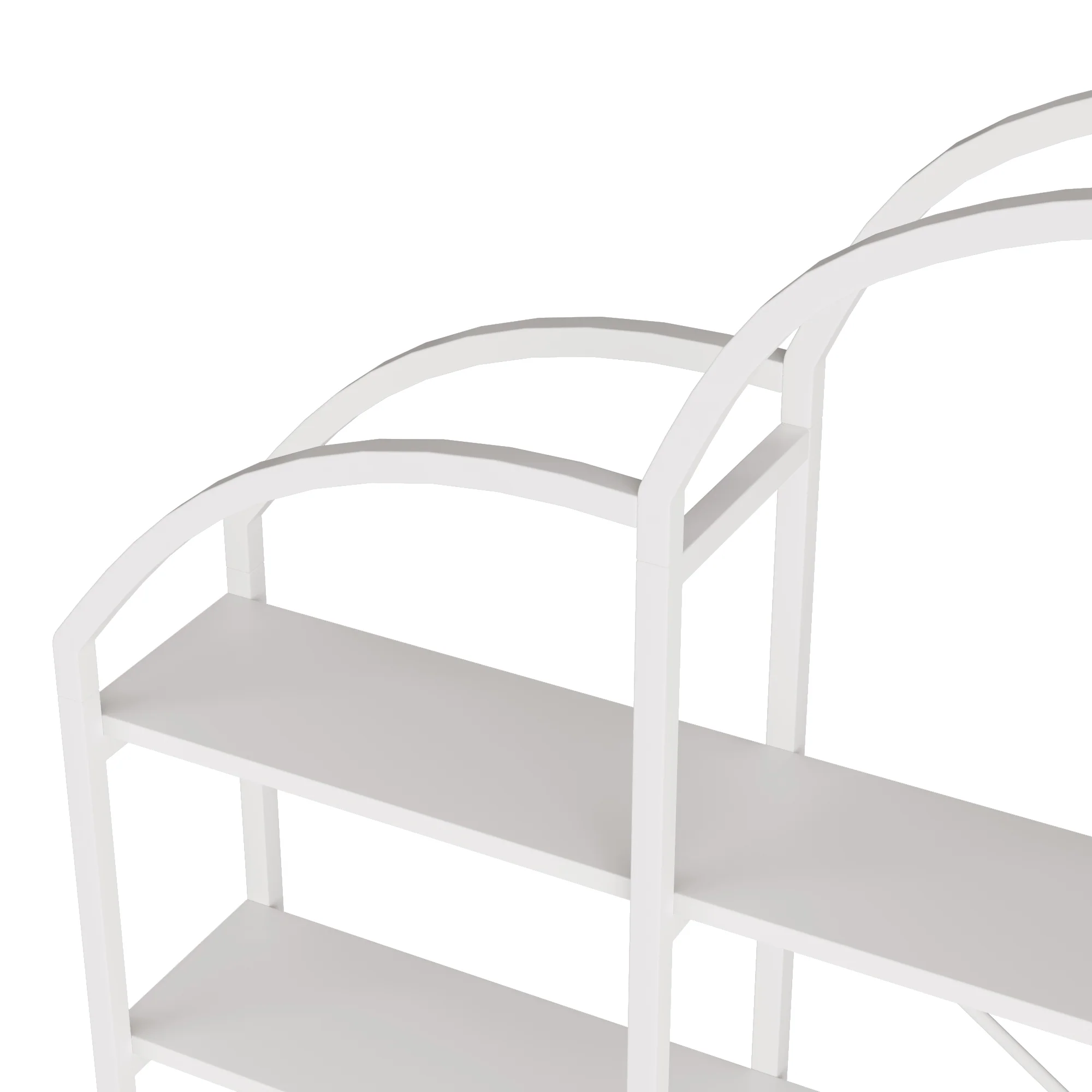 Shelf 170x26x190cm 5-Tier Cloud Shape - White - Image 9