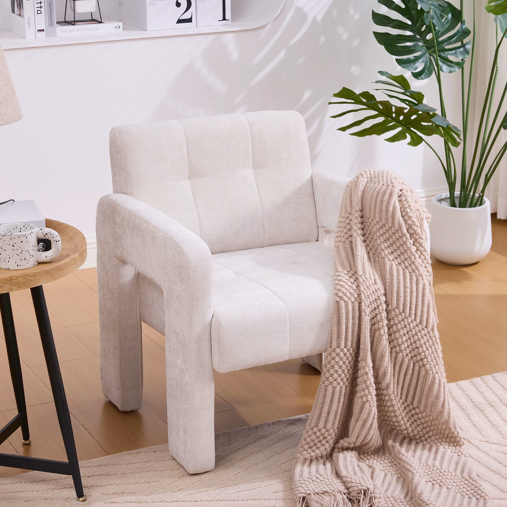 Single Armchair - Modern Minimalist Upholstered Nordic Style - Image 8