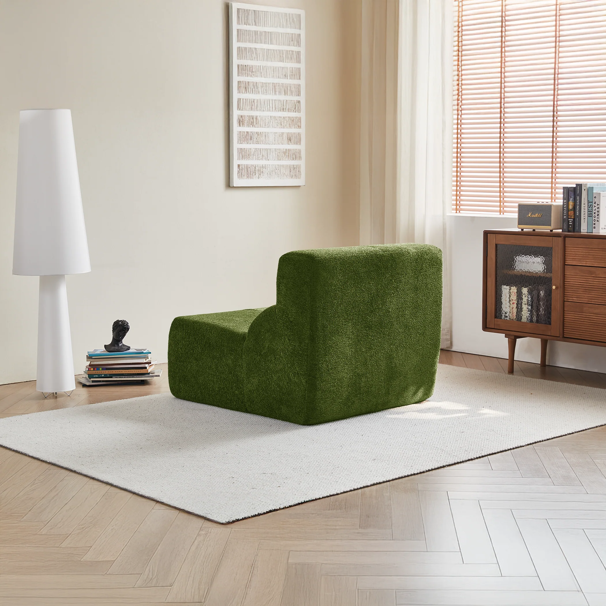 Single Sofa Chair Cloud-Soft Raindrop - Velvet - Image 10