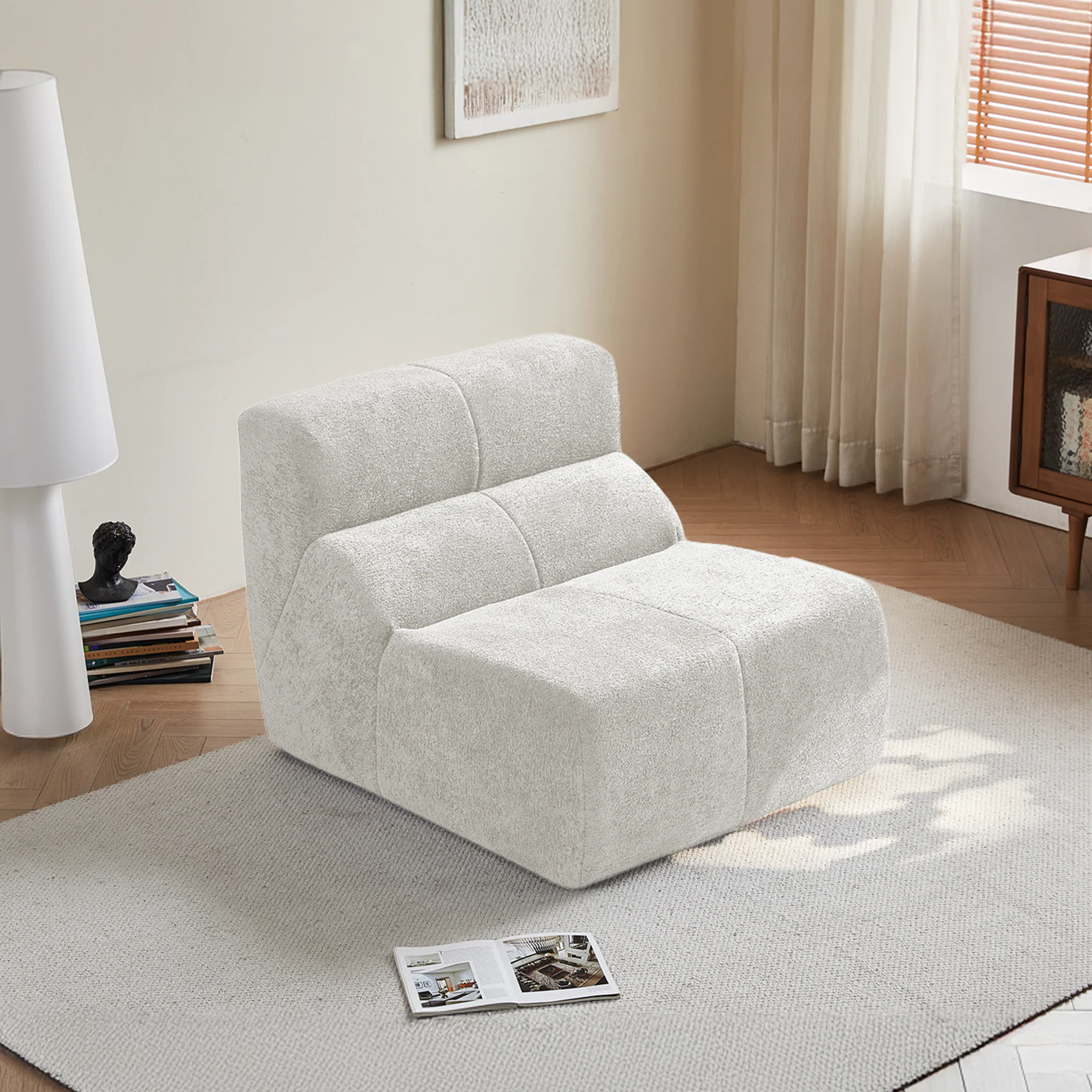 Single Sofa Chair Cloud-Soft Raindrop - Velvet - Image 20
