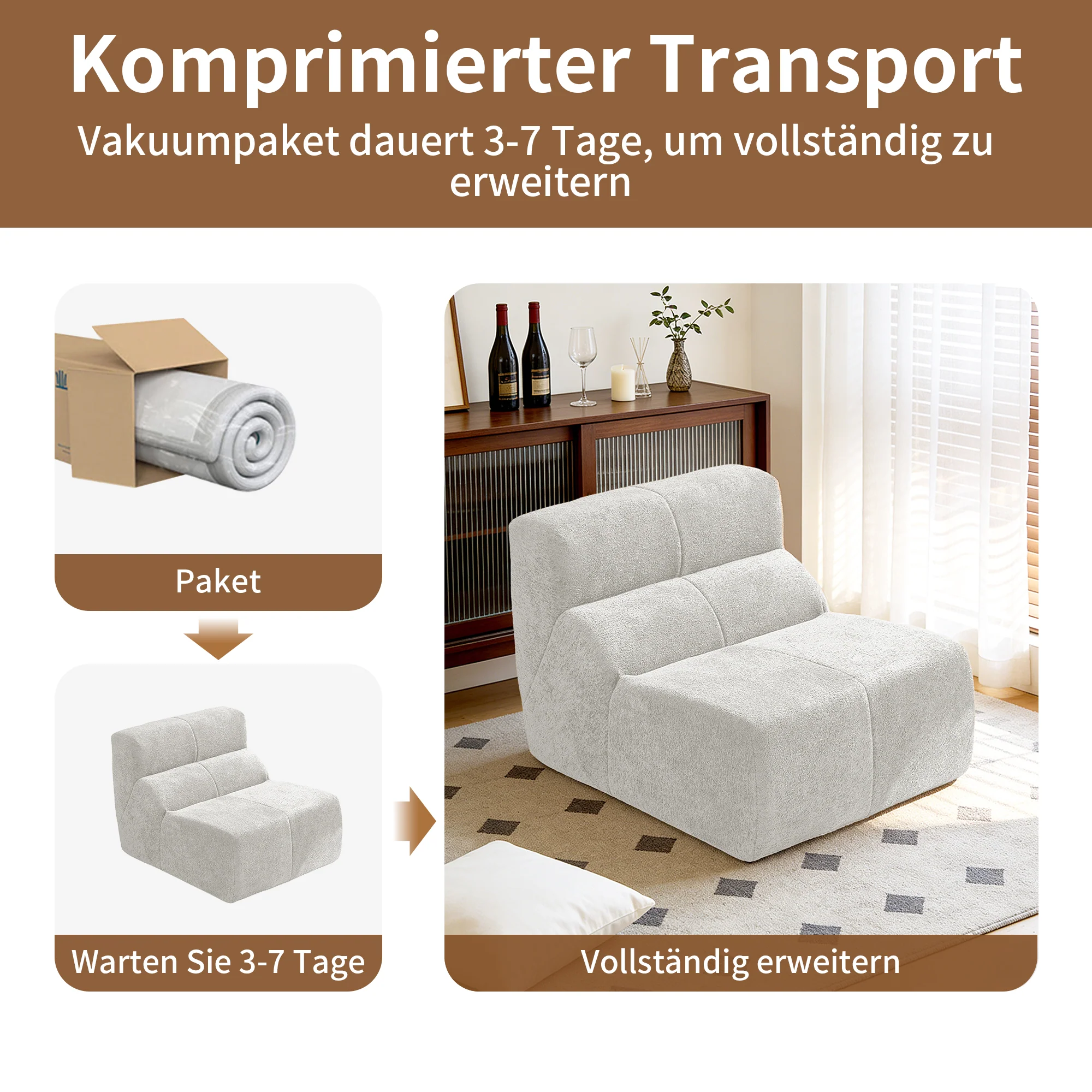 Single Sofa Chair Cloud-Soft Raindrop - Velvet - Image 24