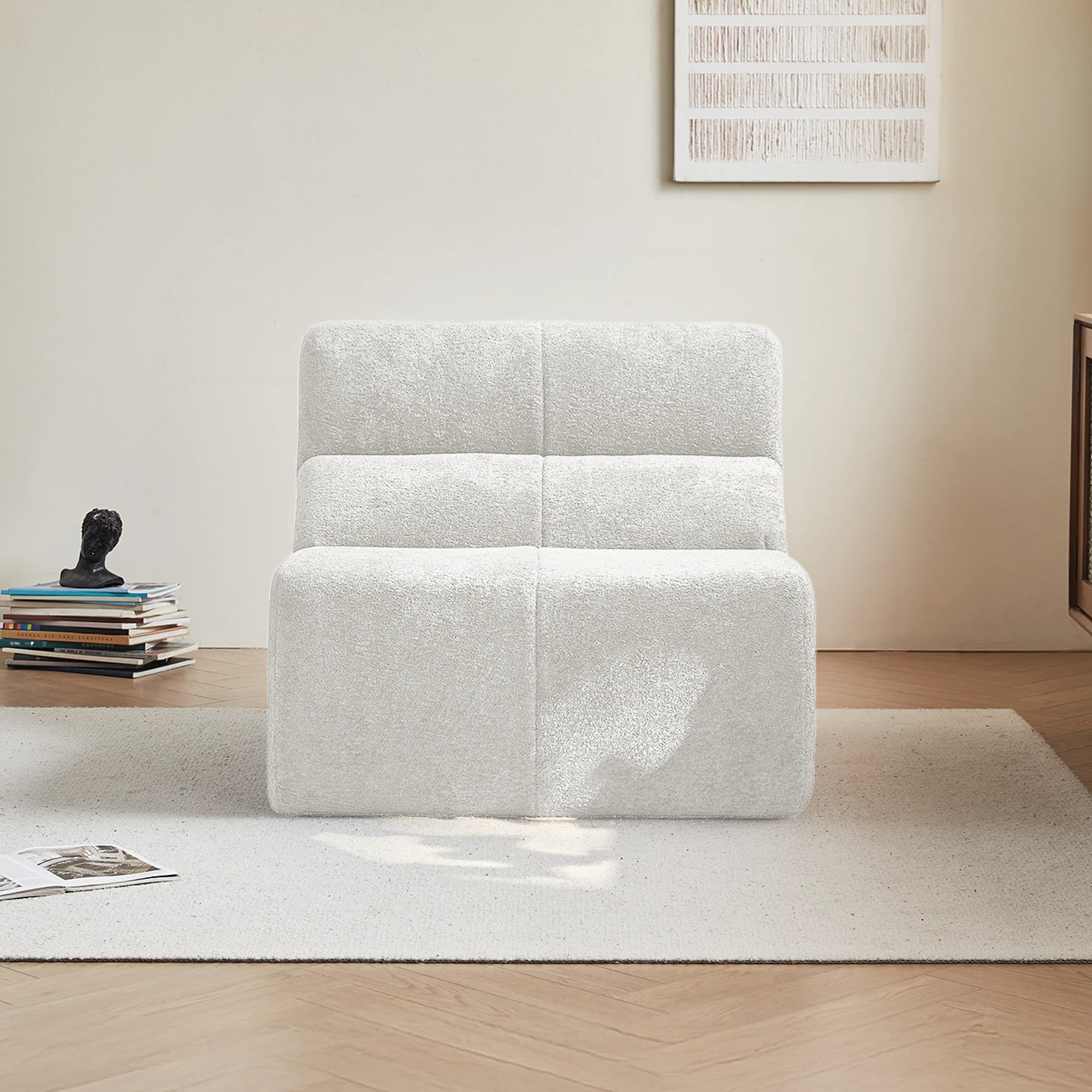 Single Sofa Chair Cloud-Soft Raindrop - Velvet - Image 25