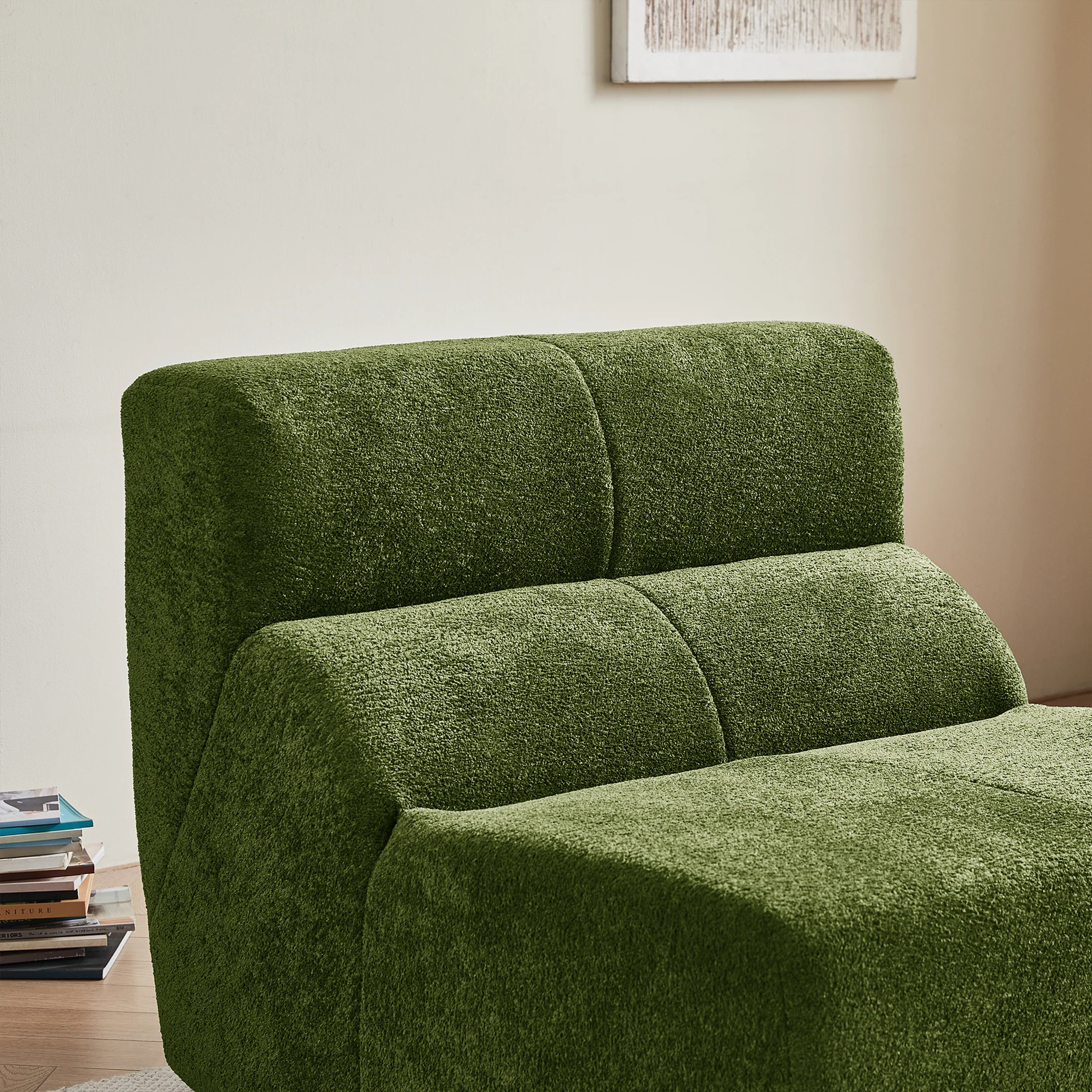Single Sofa Chair Cloud-Soft Raindrop - Velvet - Image 4