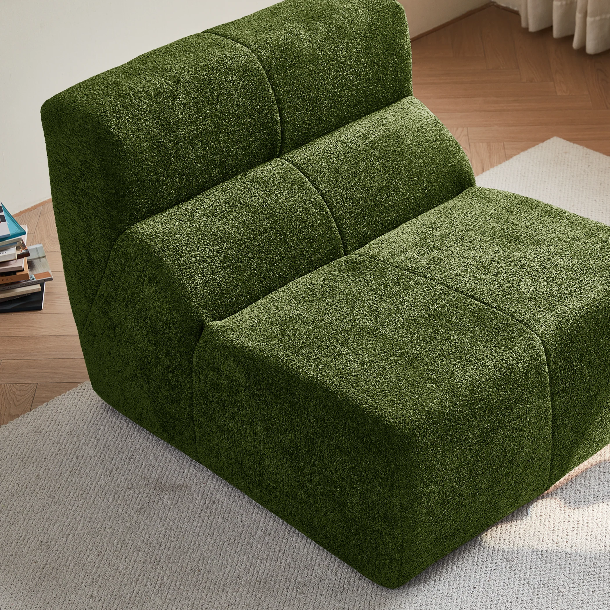Single Sofa Chair Cloud-Soft Raindrop - Velvet - Image 5