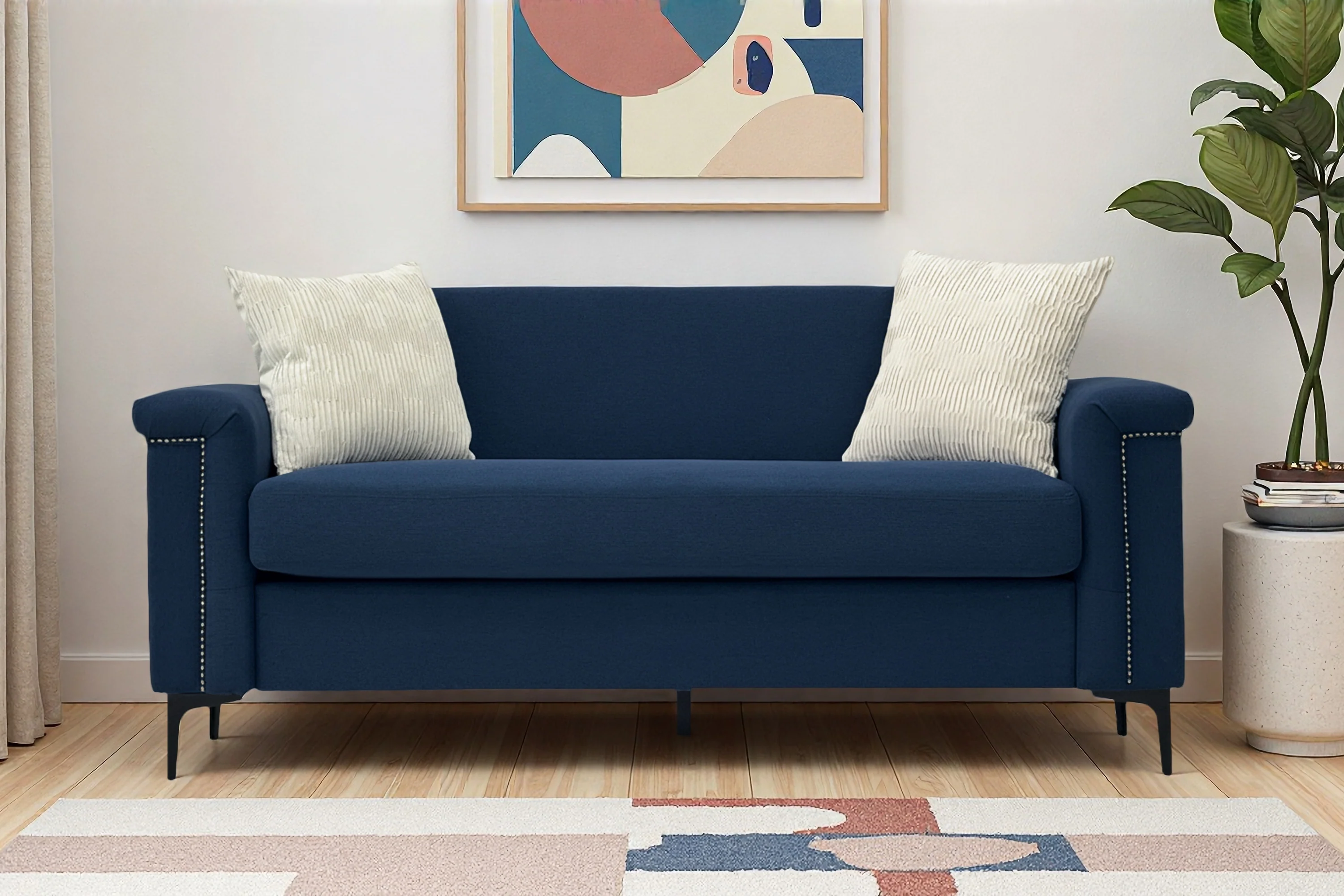 Sofa Set 2-Seater 172cm Space-Saving 2-Piece - Fabric - Image 10