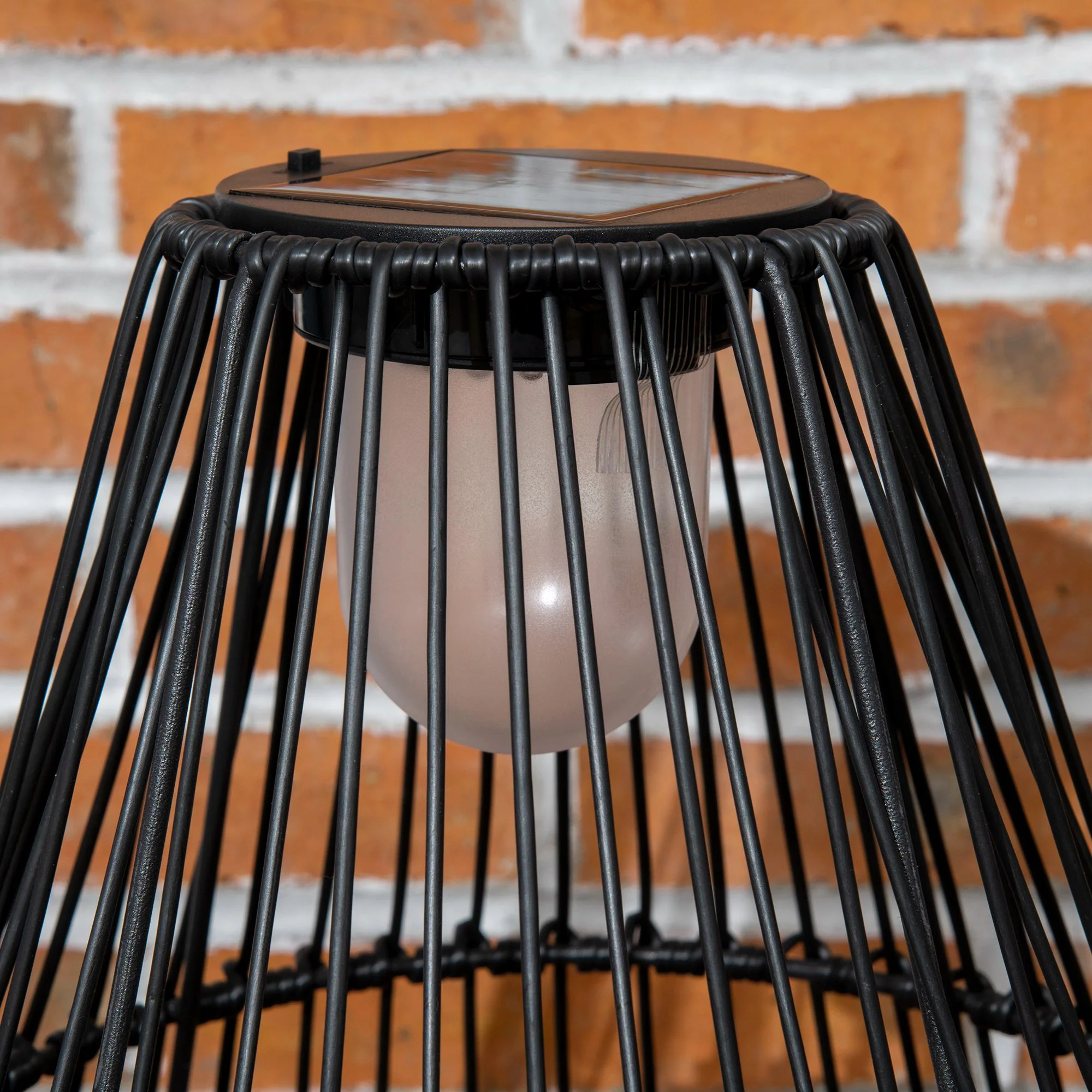 Solar Lamp Drum Design Waterproof Automatic LED Black - Image 8