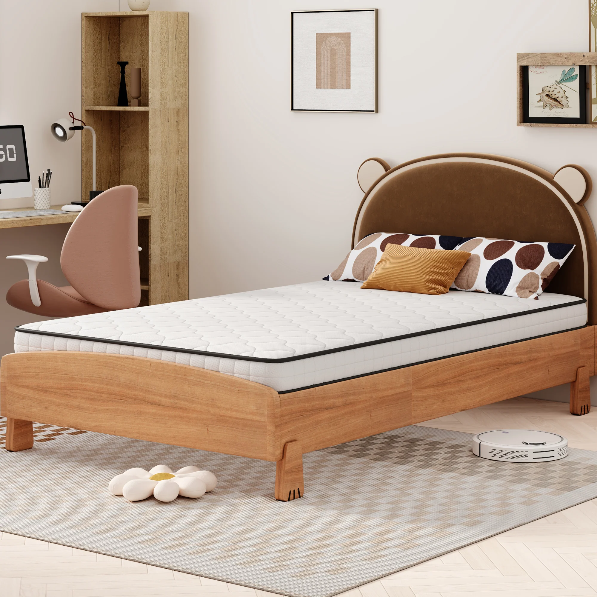 Spring Mattress 90x190cm H3 Lumbar Support - Rolled - Image 7