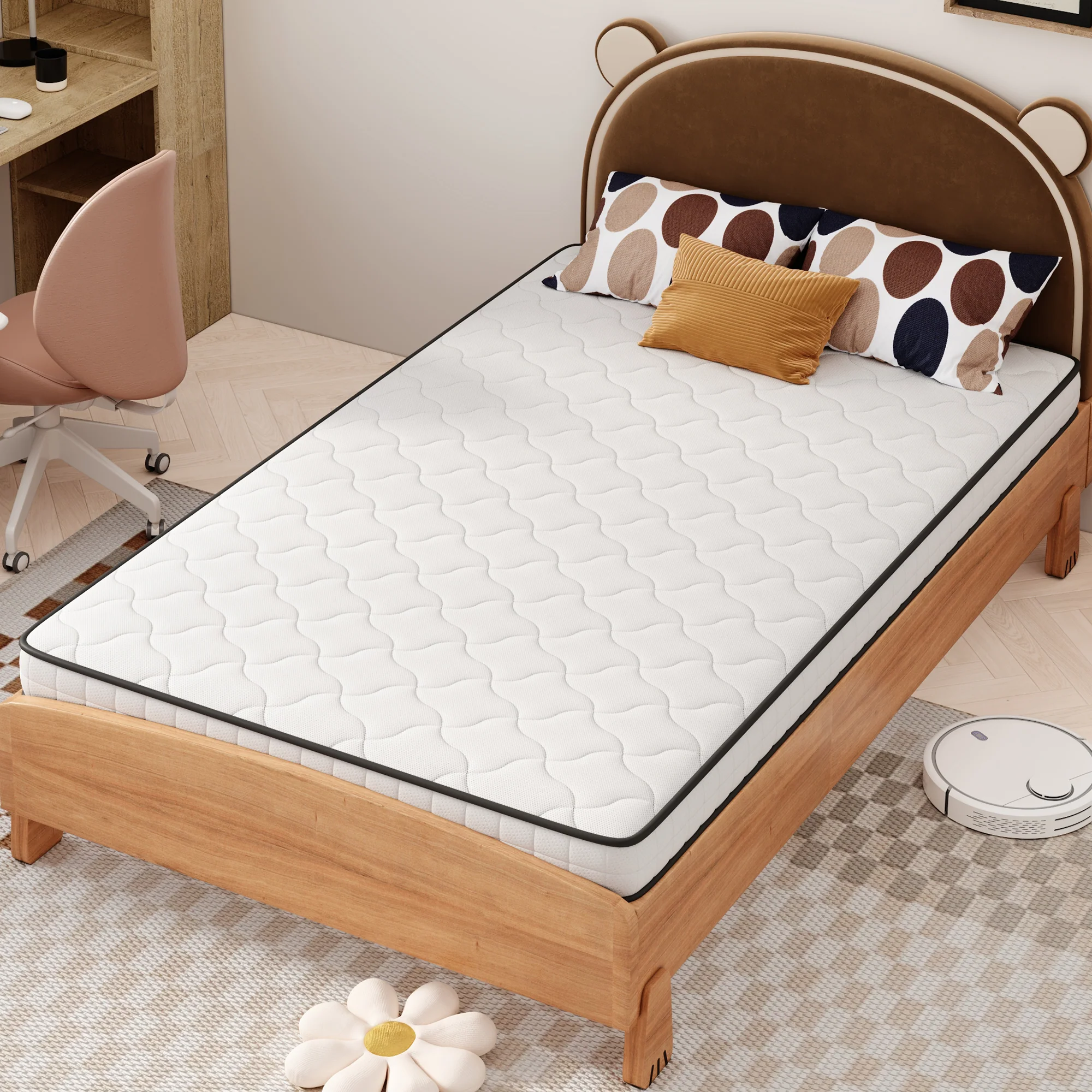 Spring Mattress 90x200cm 12cm H3 Lumbar Support - Image 9