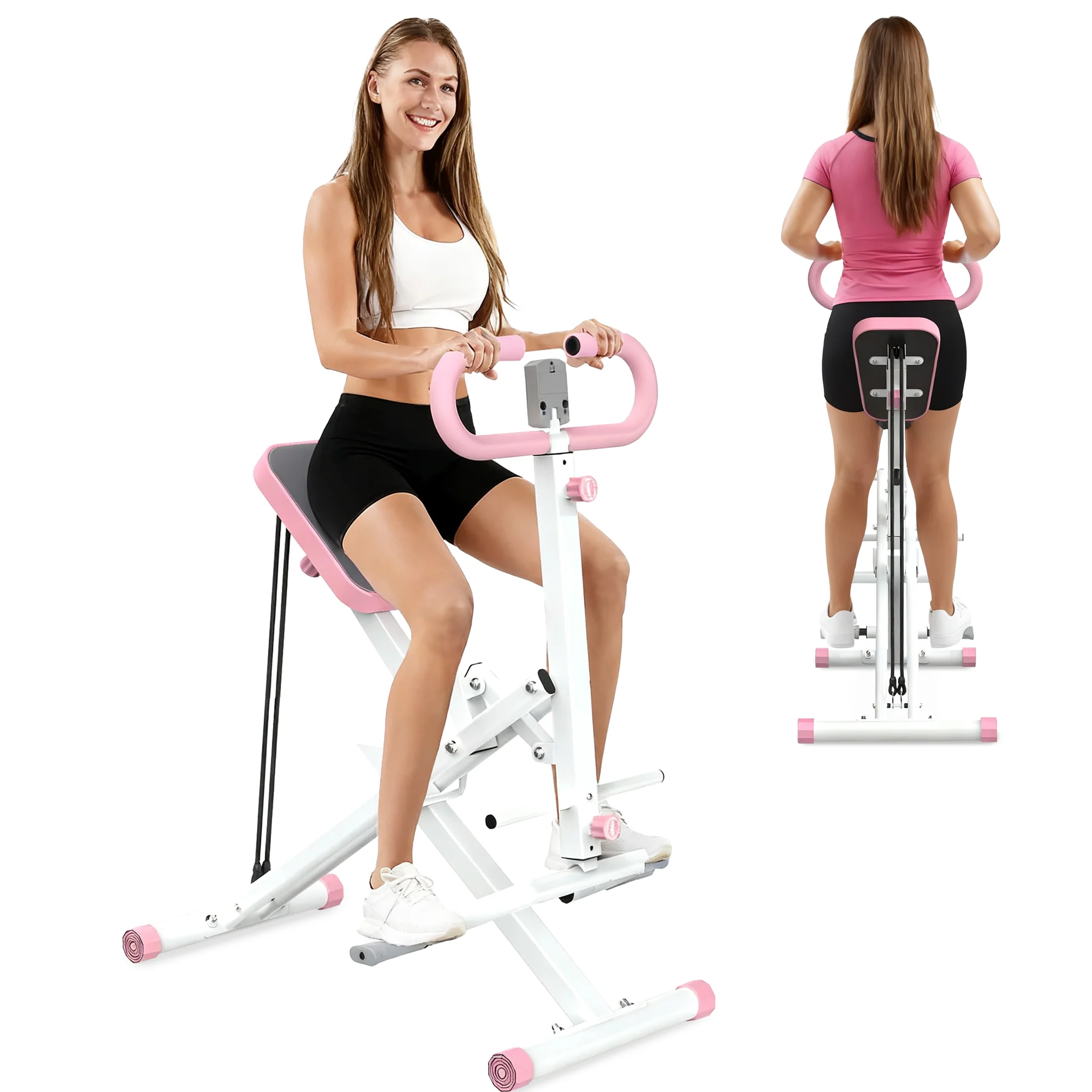Squat Machine Foldable Glute Trainer Resistance Bands Home Use - Image 2