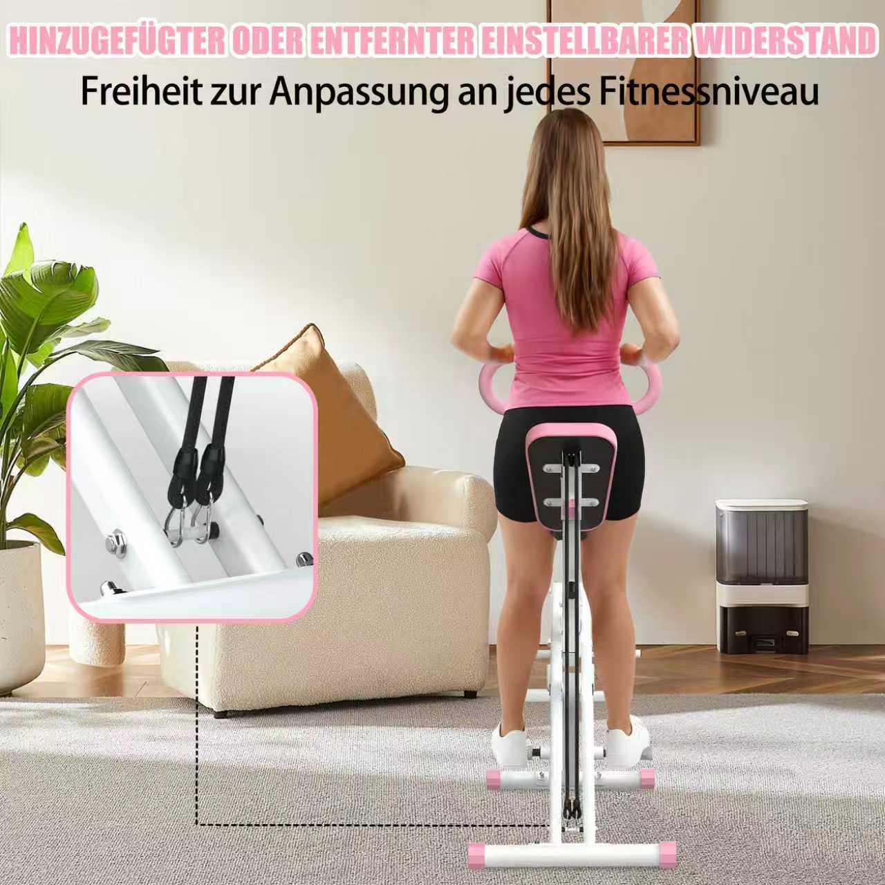 Squat Machine Foldable Glute Trainer Resistance Bands Home Use - Image 6