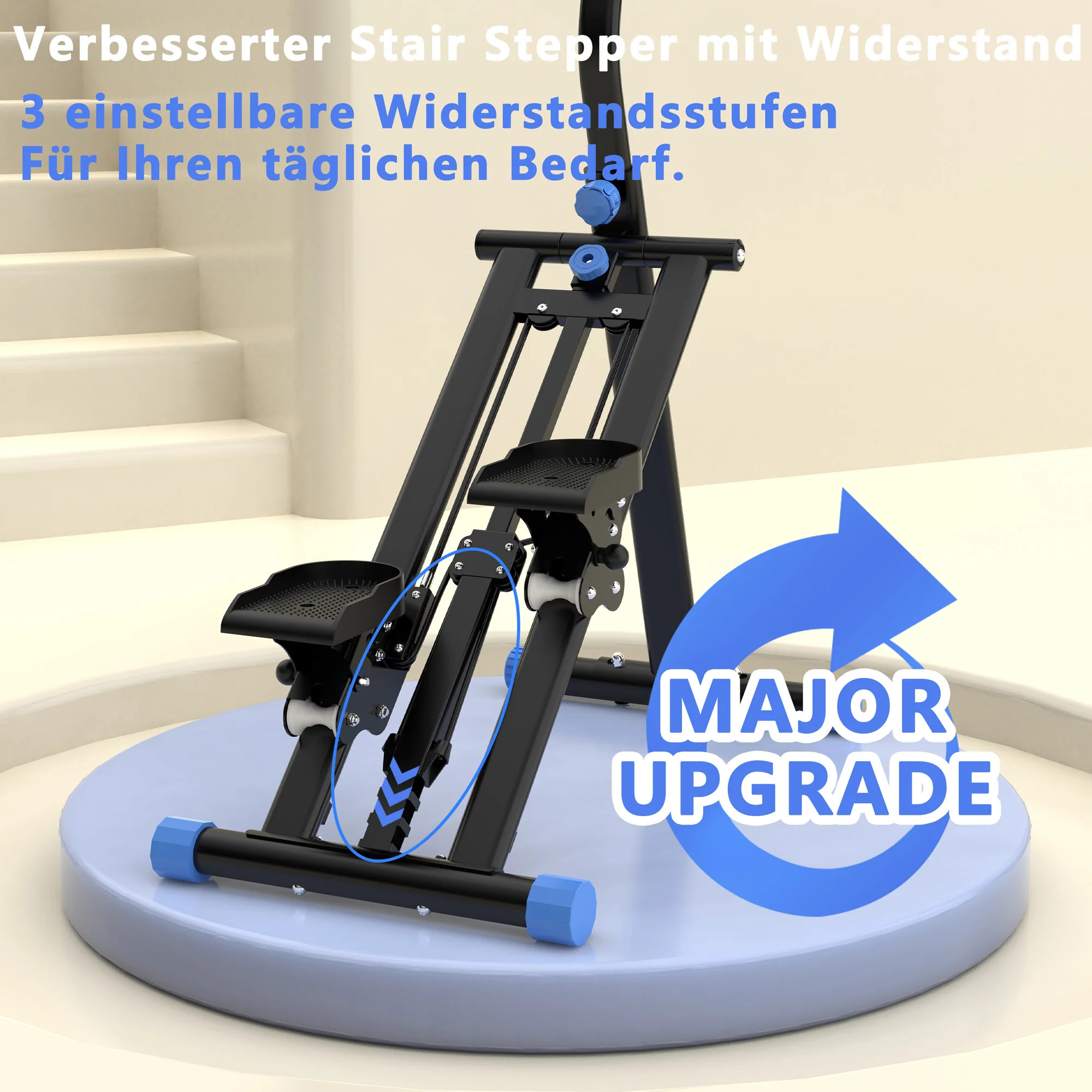Stair Stepper Adjustable Resistance for Home Gym