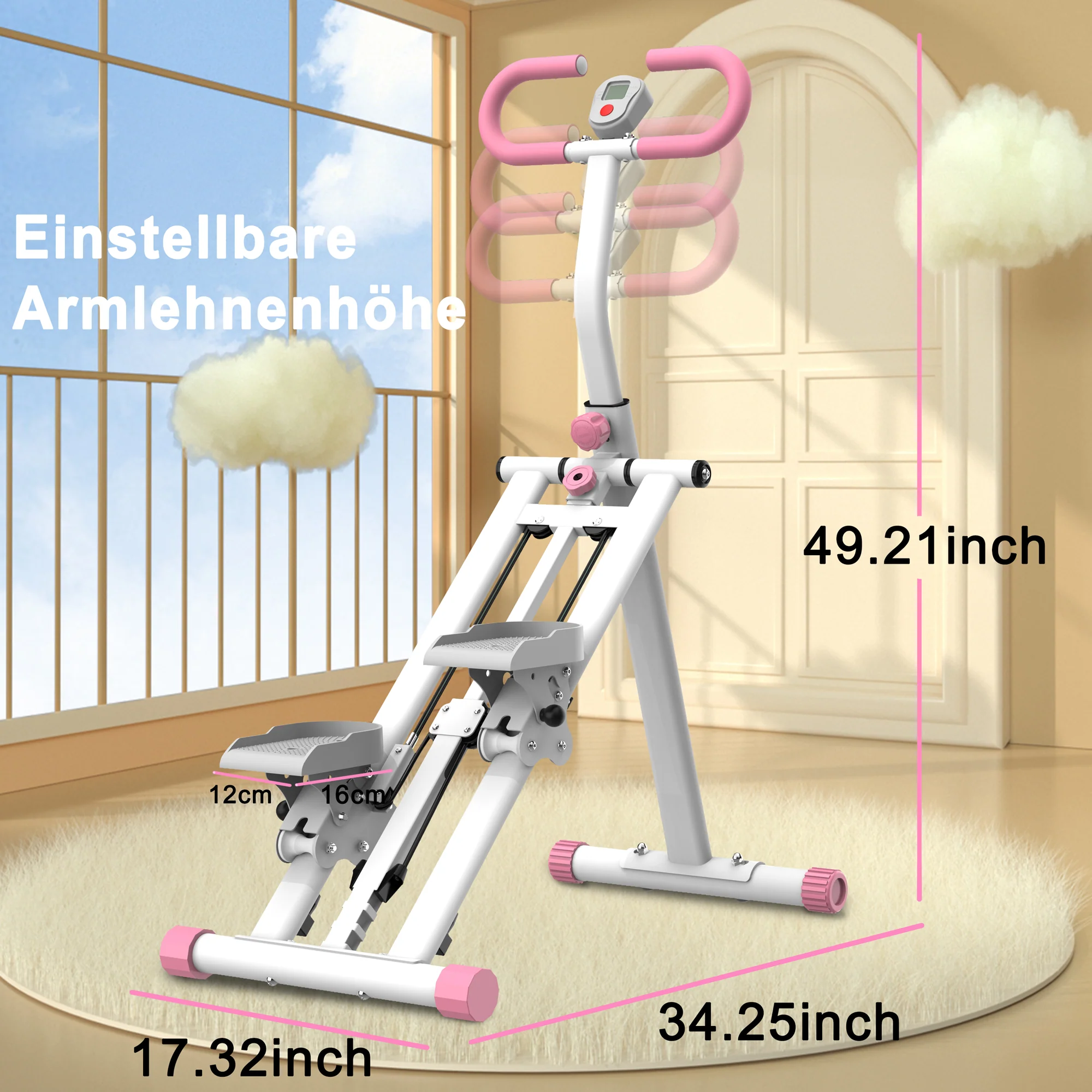 Stair Stepper Adjustable Resistance Home Gym Equipment - Image 8