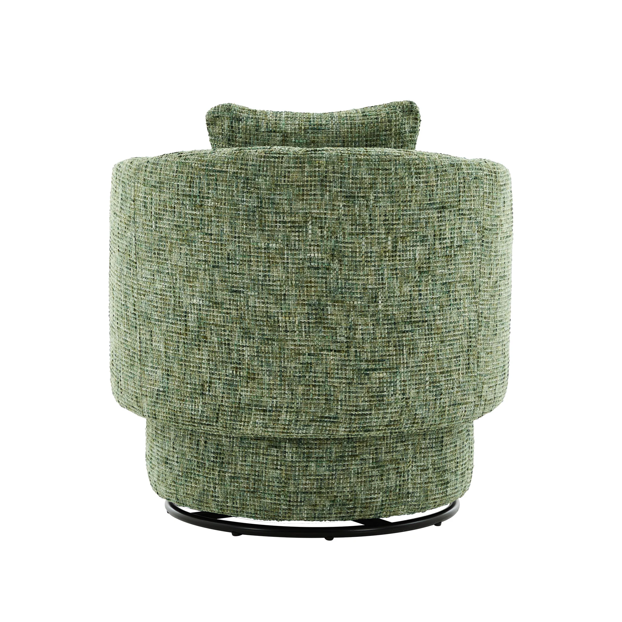 Swivel Armchair 360° Rotating Accent Chair Hidden Storage Plump Cushion Green - Image 10