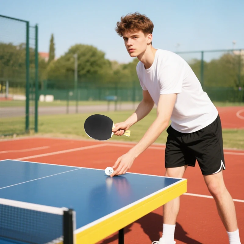 Table Tennis Set - 4 Rackets, 8 Balls, Carry Bag - Image 7