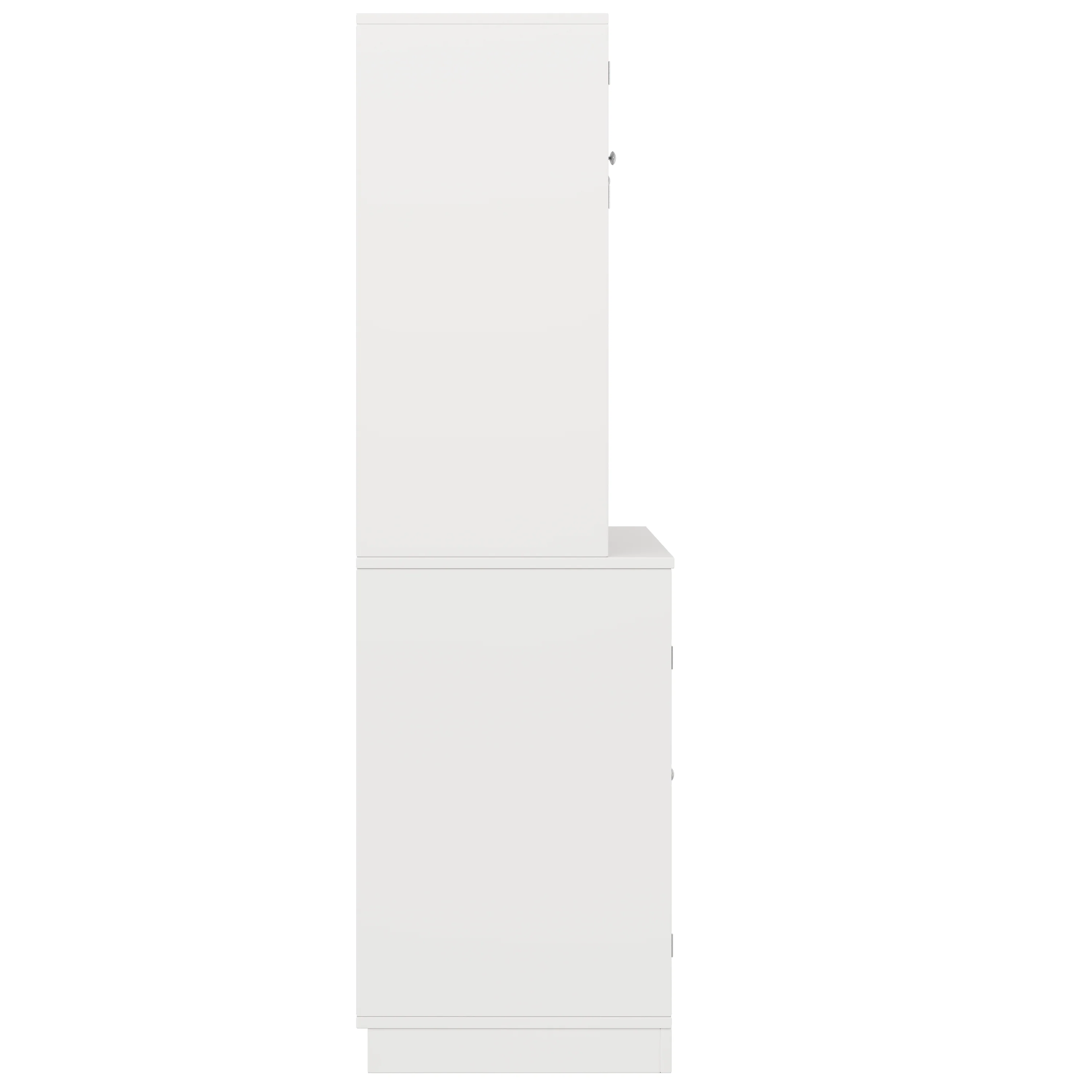 Tall Kitchen Cabinet Buffet Wine Rack Adjustable Shelves 4 Doors 2 Drawers - White - Image 6