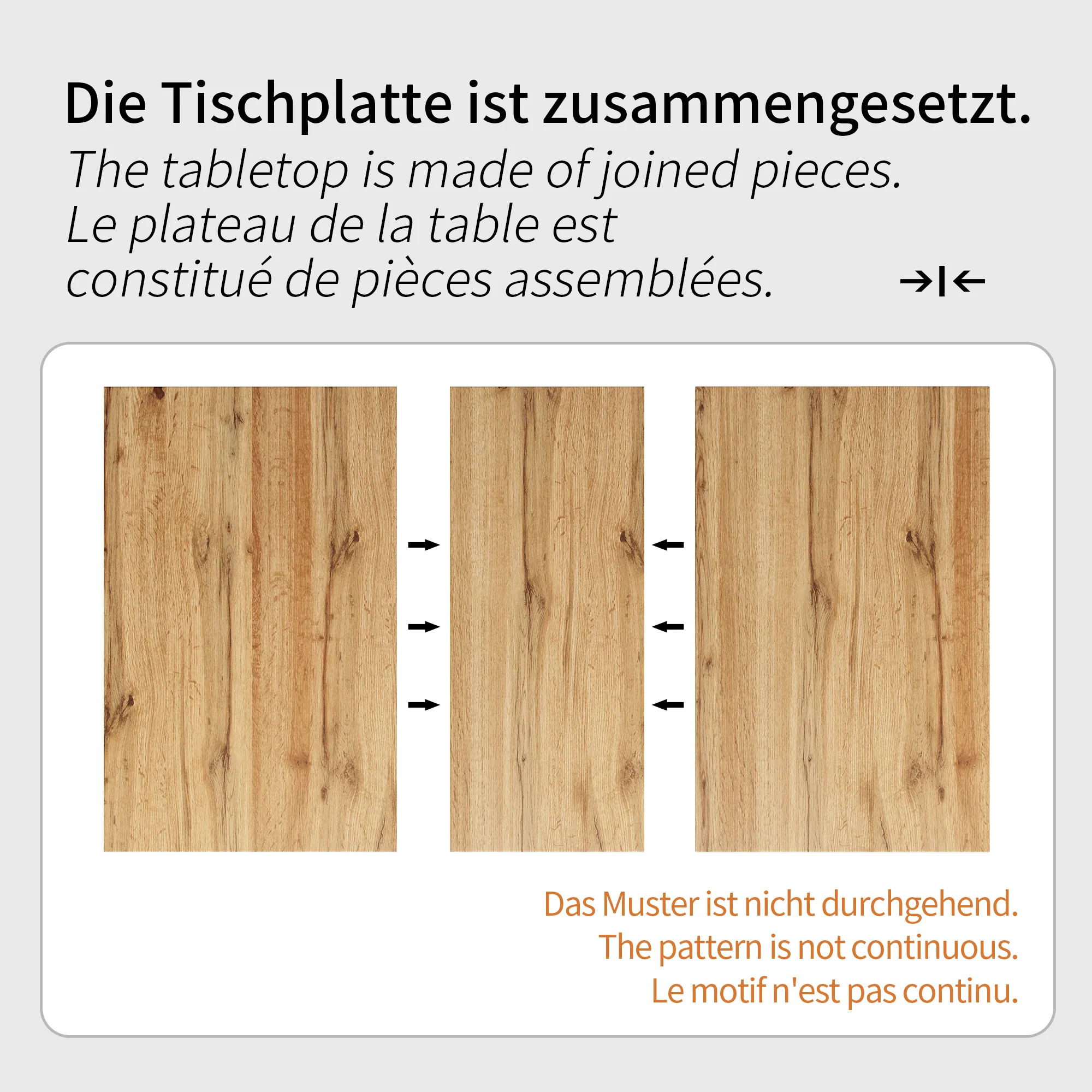 Telescopic Dining Table Extendable 118-157cm - Wood Color - Image 3