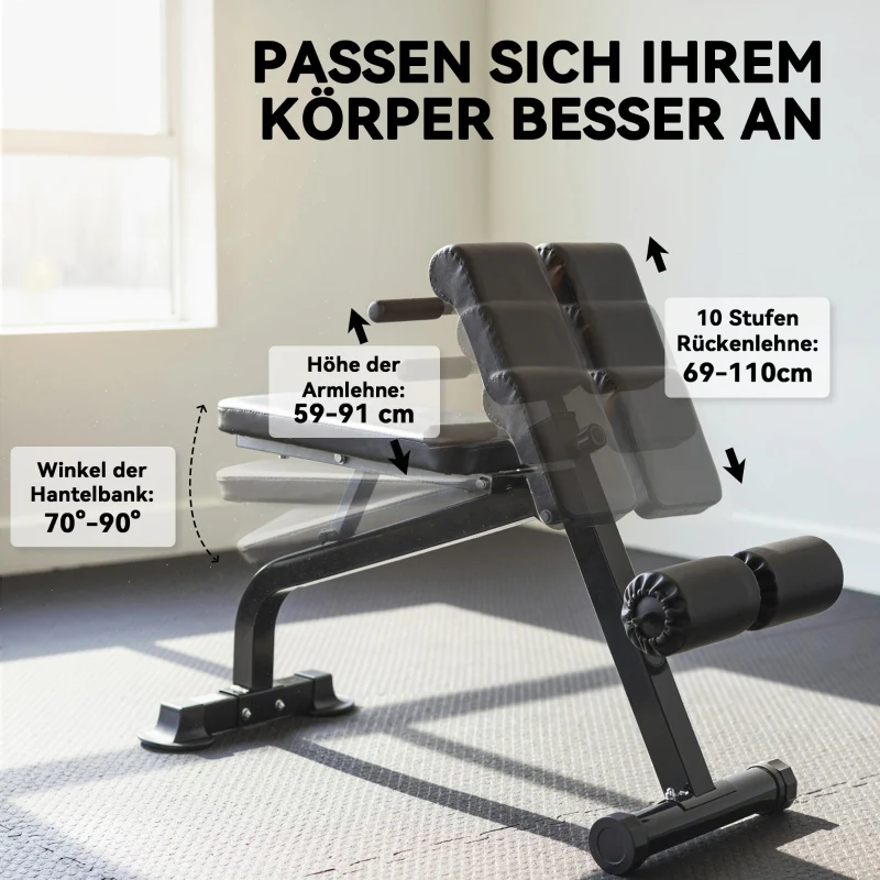 Training Bench Steel Frame - Black - Image 5