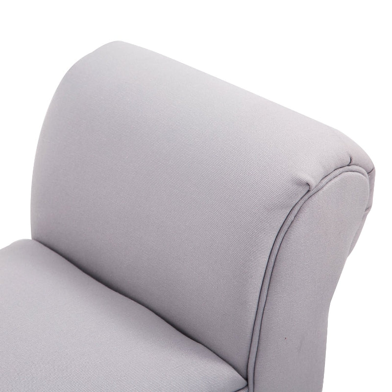 Upholstered Bench 102x36x51 cm Bedroom Hallway - Sailcloth Grey - Image 7