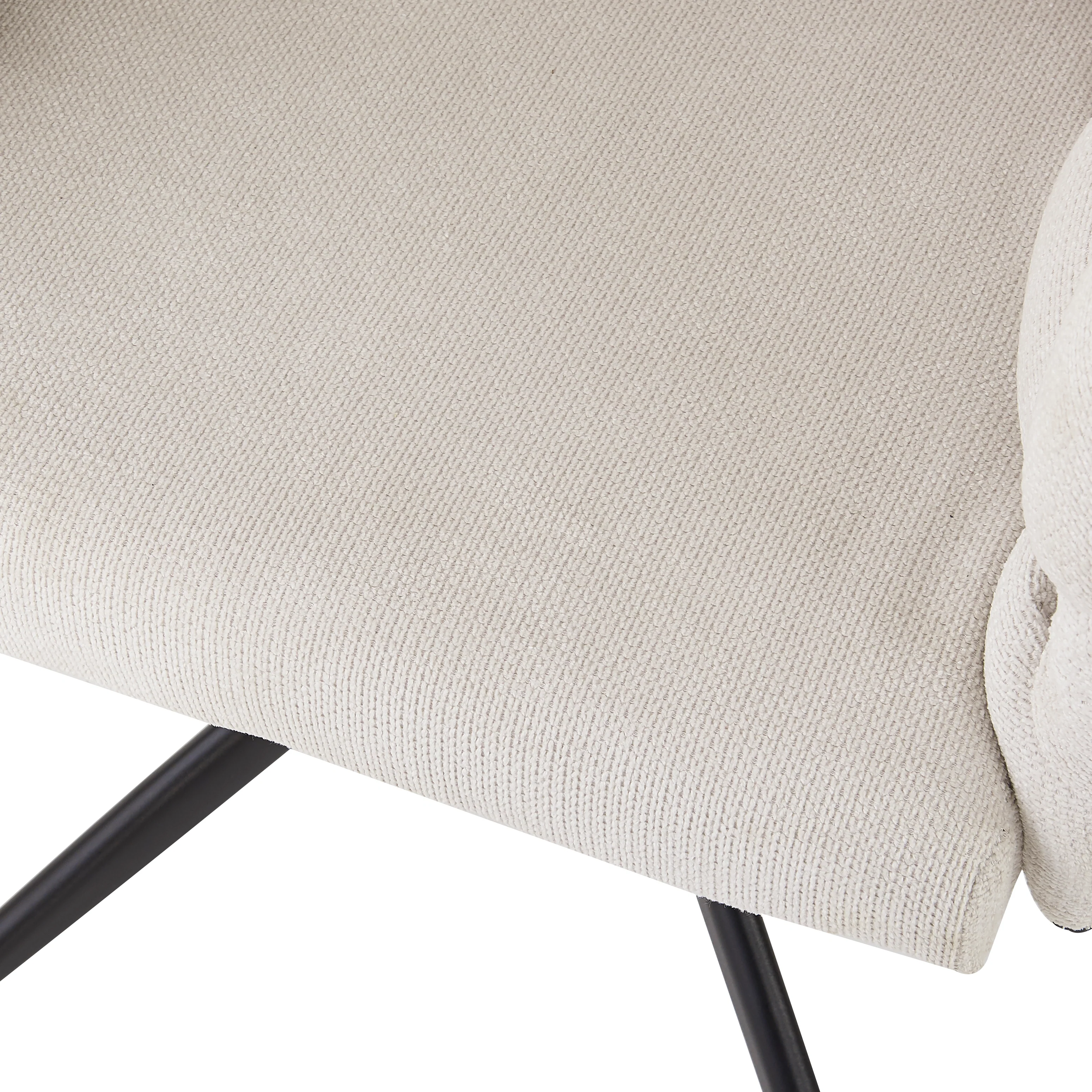Velvet Swivel Chairs (2 Pcs) 360° Rotatable Ergonomic - Beige - Image 6