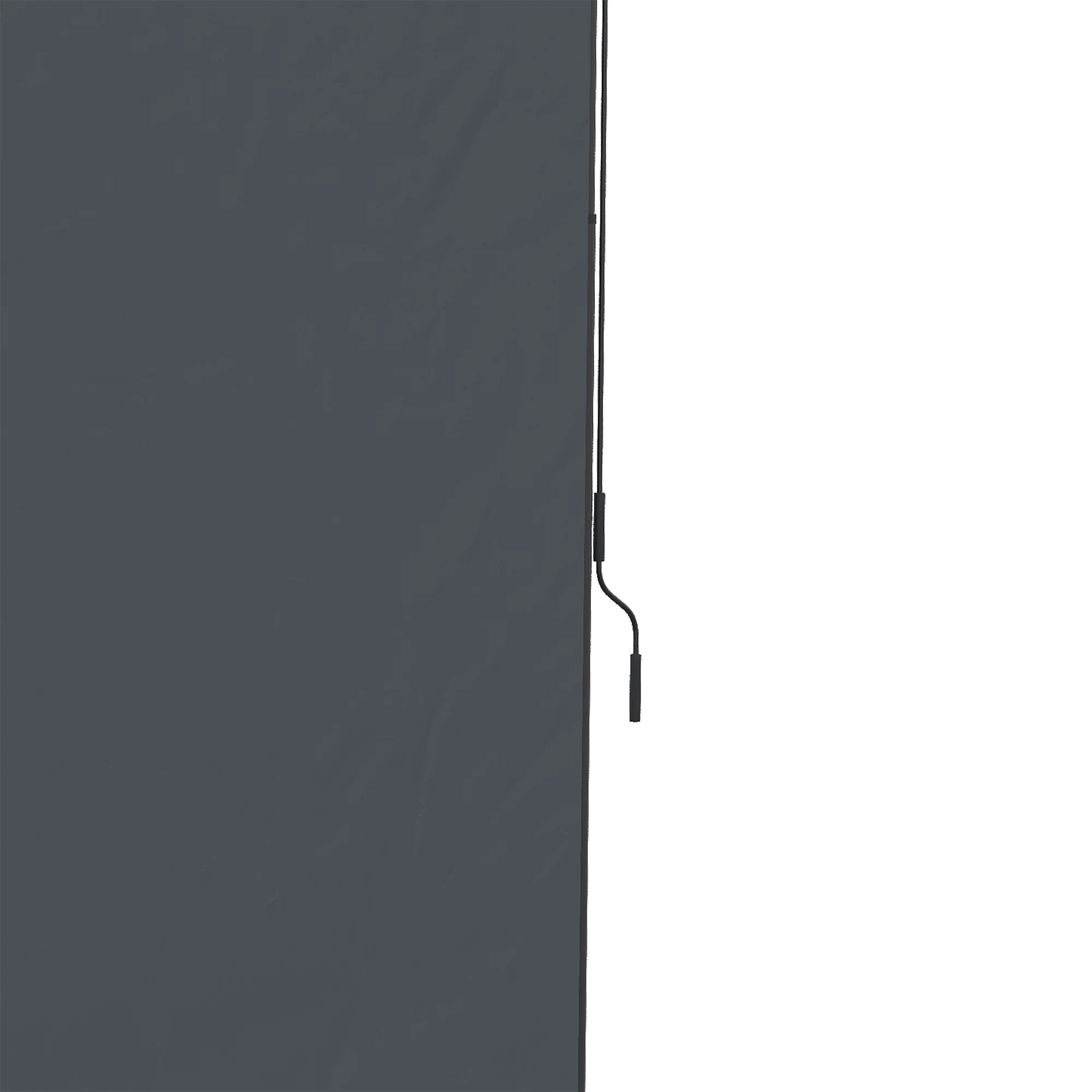 Vertical Awning 200 x 292 cm Retractable Adjustable Sunshade, Grey Aluminum - Image 8