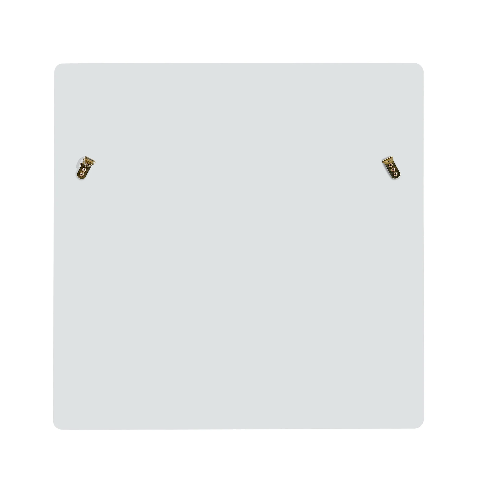 Wall Mirror Square 80x80cm Wood-Look Frame - White - Image 7