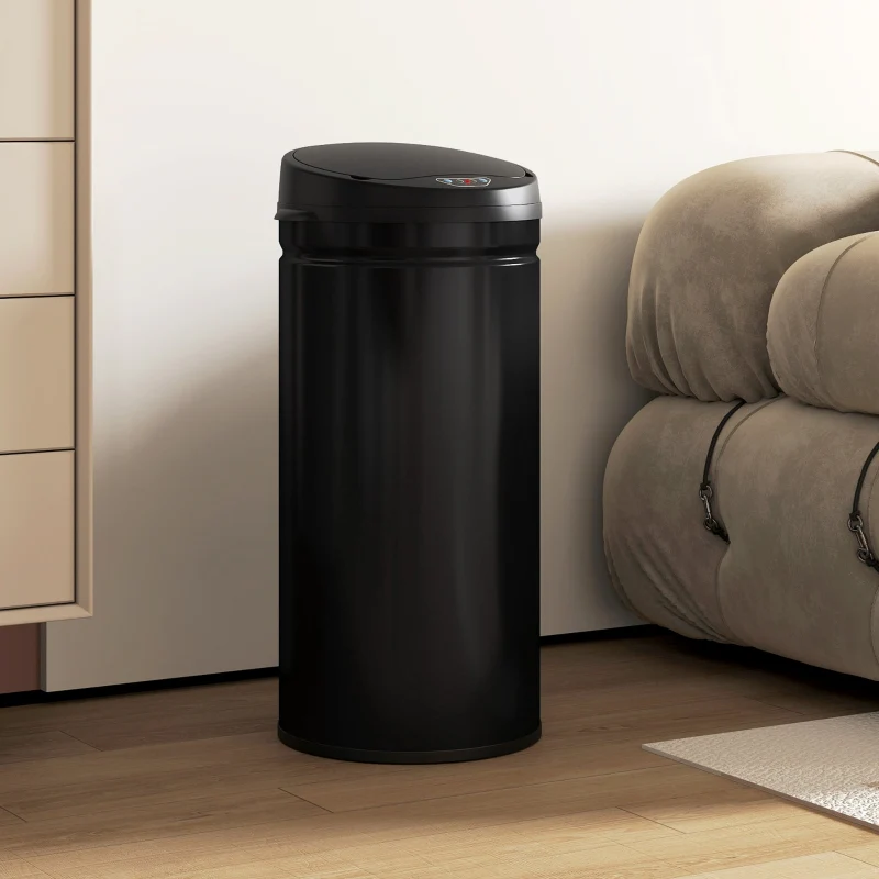 Waste Bin 42L Sensor-Activated Soft-Close Touchless - Stainless Steel - Image 2