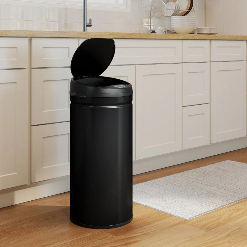 Waste Bin 42L Sensor-Activated Soft-Close Touchless - Stainless Steel - Image 8