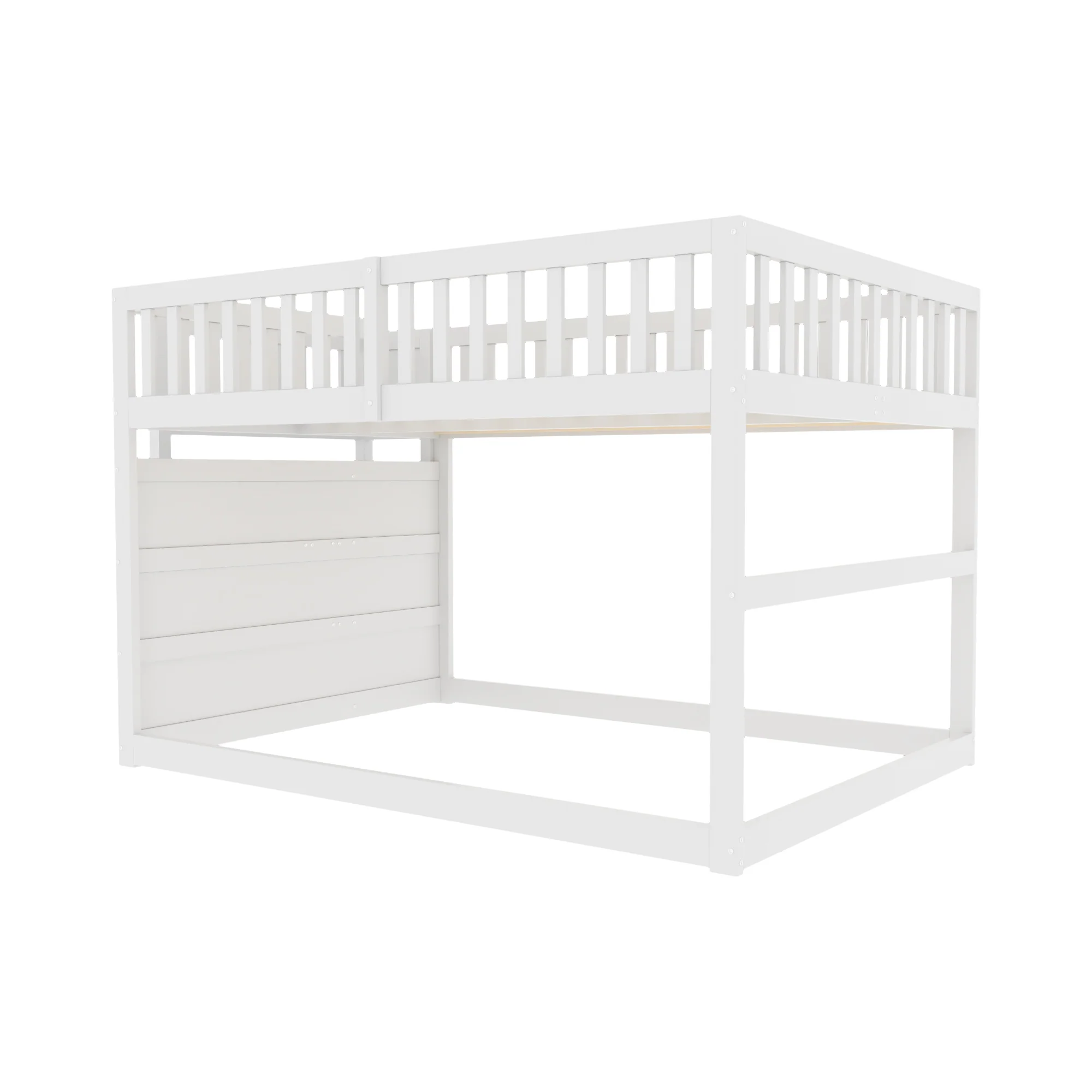 Wooden Bunk Bed with Ladder, Storage Drawers & Space-Saving Design, White - Image 6